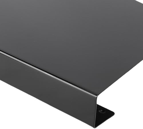 Asixxsix 17 inch Corner Desk Connector, Stainless Steel L Desk Platform Extender with Screw Clamp, for Keyboard Tray Mount on L Shaped Workstation and Home Office