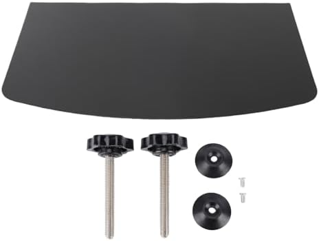 L Desk Connector, 17 x 10 Inch Platform Corner Desk Connector, Stainless Steel L Shaped Table Clamp with Screw Clamp for Home Office School Workstation
