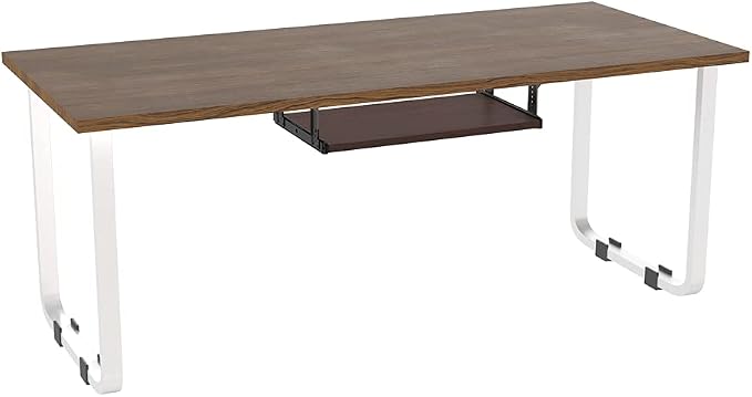 FRMSAET Furniture Accessories Office Product Suits Hardware 20/24/30 inches Keyboard Drawer Tray Wood Holder Under Desk Adjustable Height Platform(24 inches, Cherry)