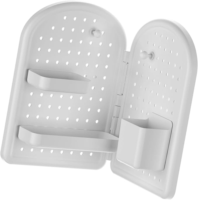 Corner Mounted Wall Organizers Adjustable Pegboard Shelf Space Saving Designs for Study Desk Workspaces Storage