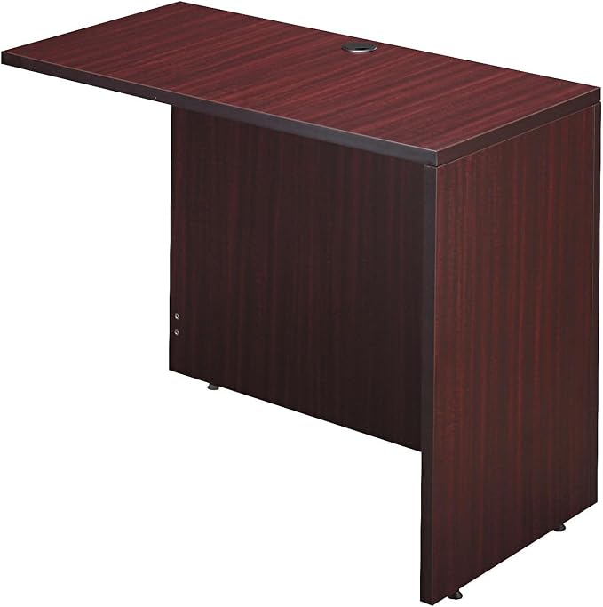 Alera VA354224MY Valencia Series Reversible Return/Bridge Shell, 42w X 23 5/8d. Mahogany