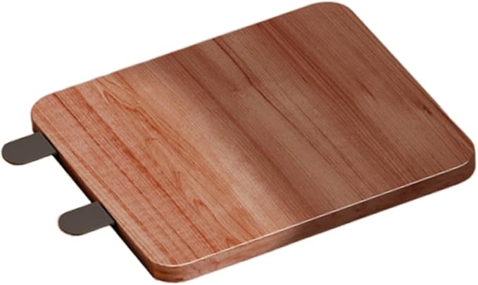 Desk Extension Desk Shelf Armrest Pad Keyboard Pad Side Shelf Wrist Metal Foldable for Work, Walnut Color
