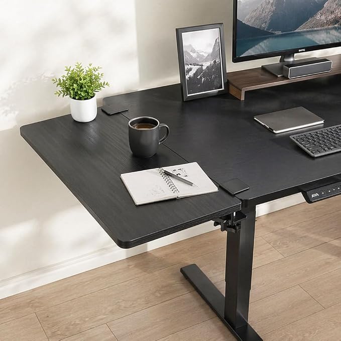 Desk Extender , 25.98'' x 9.84 '' Foldable Table Extension Folding Wall Table Keyboard Extender for Desk Clamp-on Shelf for Dorm Bunk, Office, Kitchen Bar, additional storage platforms (black)