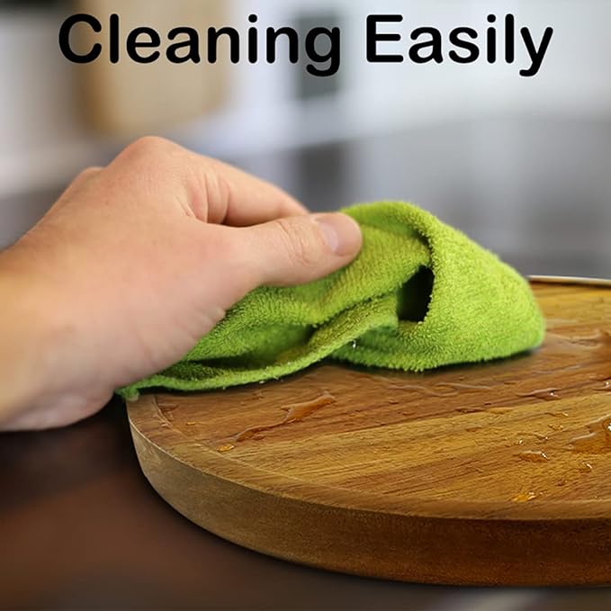 10" Acacia Wood Lazy Susan Organizer Kitchen Turntable for Cabinet Pantry Table Organization,2 Pack