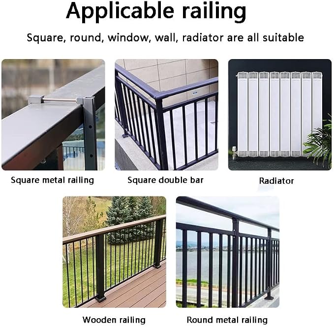 Balcony Bar Table For Railings,balcony Desk,Outdoor Hanging Rail Tables For Deck,Adjustable Height Small Folding Space Saving Serving Desk Countertop Extension Fold Down For Patio,Garden ,Porch ( Colo