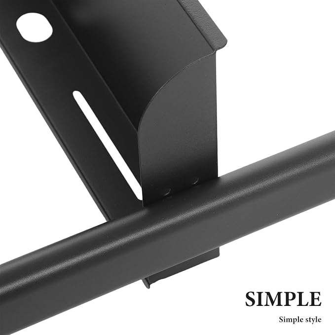 NUOBESTY Clamp On Desk Shelf, 2-Tier Metal Desktop Storage Organizer | Heavy duty black space saver. No-drill attachable hutch for gaming setup, college dorm & home office. Cable routing slots.