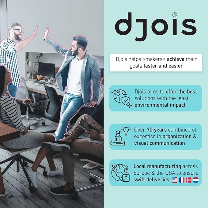 DJOIS by Tarifold Desktop Unit Extension for Modular Reference System - 10 Double-Sided Pockets - Letter-Size (TE271)