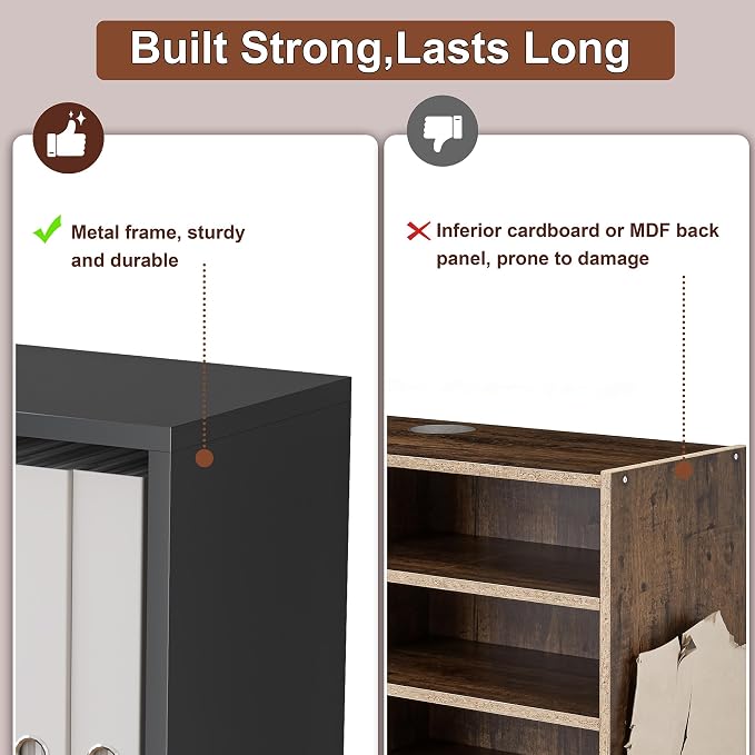 3 Tier Small Book Case, Space-Saving Corner Shelf for Desk Side, Under Desk, Sofa Side & Bedroom, Expand Your Storage in Small Spaces, Home, Office & Apartment Organizer