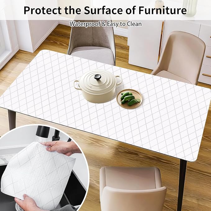 Shelf and Drawer Liner for Kitchen Cabinet,18 in x 20 FT Non-Adhesive Rhombus Cabinet Liners for Shelves Non-Slip Waterproof Kitchen Drawer Liners Contact Paper Shelf Paper with Knife and Tape Measure
