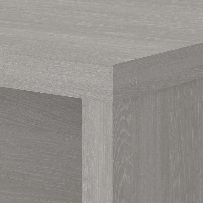 Bush Business Furniture Echo Desk Return/Bridge, Gray Sand