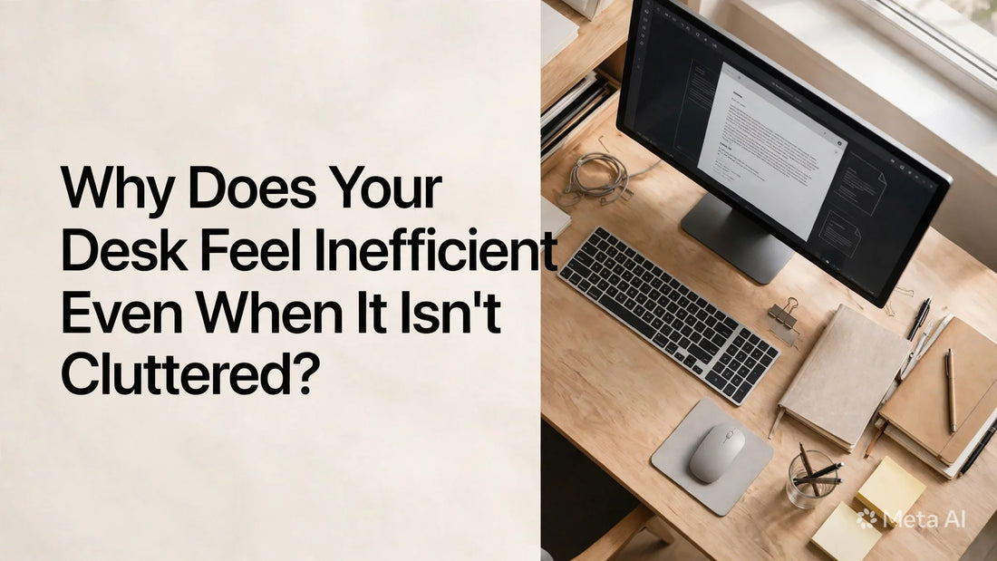 Why Does Your Desk Feel Inefficient Even When It Isn't Cluttered?