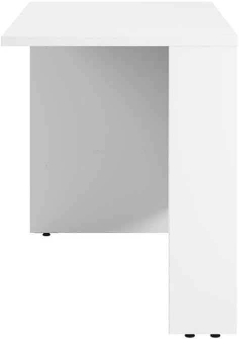 Bush Business Furniture Hampton Heights 42W Computer Desk Return in White, Attachment for Right or Left-Handed L Shaped Work Surface
