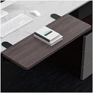 Ergonomic Desk Extender Clamp, Folding Side Table Extenders, Located on The Computer Drawer Desktop Extension Board (Color : B, Size : 55x25cm)