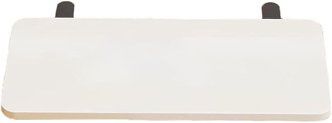Desk Extender Tray, Punch-Free Clamp on 90° Foldable Keyboard Drawer Tray, Table Mount Armrest Shelf, Computer Elbow Arm Support (White, 27.6"*9.8"*0.5"/70cm*25cm*1.2cm)