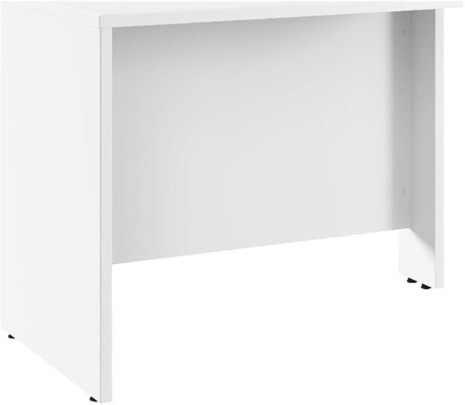 Bush Business Furniture Hampton Heights 42W Computer Desk Return in White, Attachment for Right or Left-Handed L Shaped Work Surface