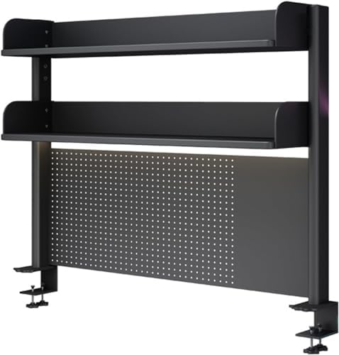 Wall Mounted Folding Table Floating Table Adjustable Steel Bracket,Clamp-On Desk nizer Shelf, Space-Saving Desk Extender, Computer Accessories for Gaming & Home Office, Easy Clamp-On Desktop