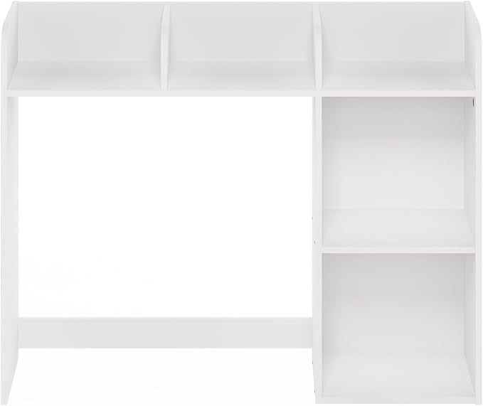 Furinno Classic Desk Shelf, 5-Shelf Desktop Hutch, Book Shelf, 3-Tier Desk Organzier, for Office Supplies, Office Desk Accessories, for Home Office, College, Dorm, Espresso