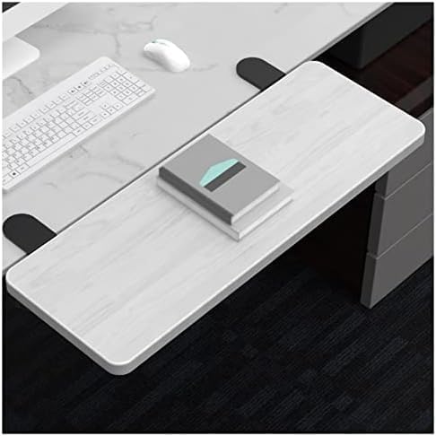 Ergonomic Desk Extender Clamp, Folding Side Table Extenders, Located on The Computer Drawer Desktop Extension Board (Color : A, Size : 55x25cm)