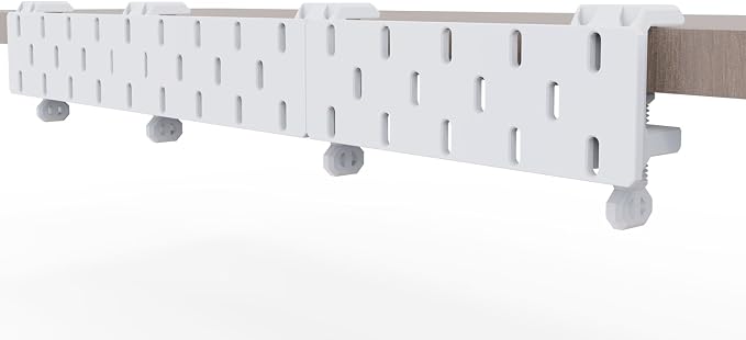 Desk Edge Pegboard Organizer, Clamp-on Desk Organizer with Headphone Holder, Cable Management & Hooks, Fits 0.79"-1.57" Desktop Thickness, for Home Office Gaming Setup Organization
