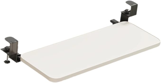 Desk Extension Tray Keyboard Tray Tablet Extension Organizer Quick Installation Wrist Support Carbon MDF Suitable for Office, 50cmx20cmx1.2cm