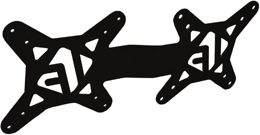 IFCASE Universal Back of Monitor, Monitor Arm Extension Metal VESA Mount Adapter Extender Plate for Mini PC CPU Computer Compatible with Intel NUC (Black)