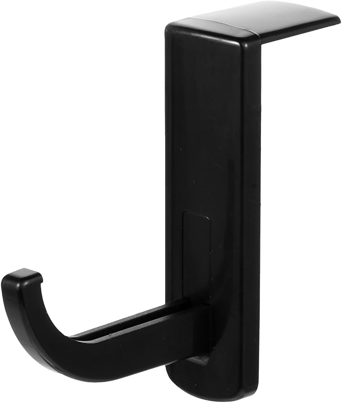 2pcs Monitor Headphone Stand Hook Headset Holder Hanger Adhesive Gaming Earphones Hanger Stick-on Support for Computer Over Ear Earphone Monitor Screen Edge Wall Mount Gaming Desk Accessories