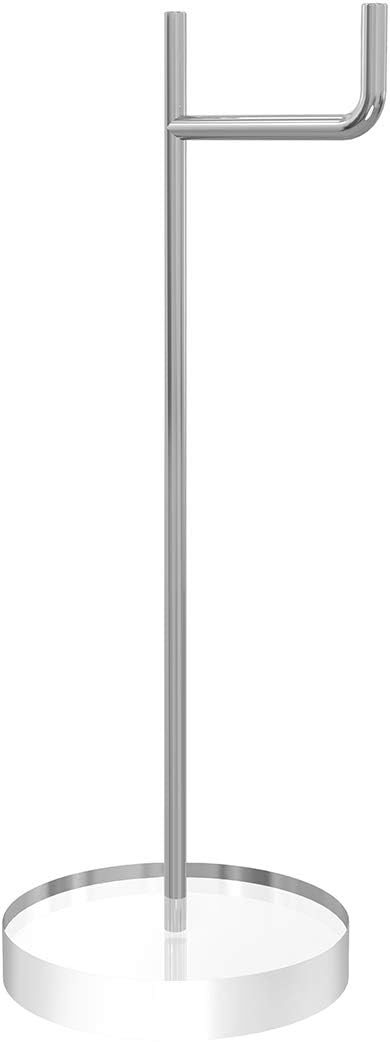 GEEKRIA Headphone Stand with Acrylic Base, Steel Support Rod and Easy Assembly, Desktop Headset Holder for AirPods Max, Sony WH-1000XM Series, Clear