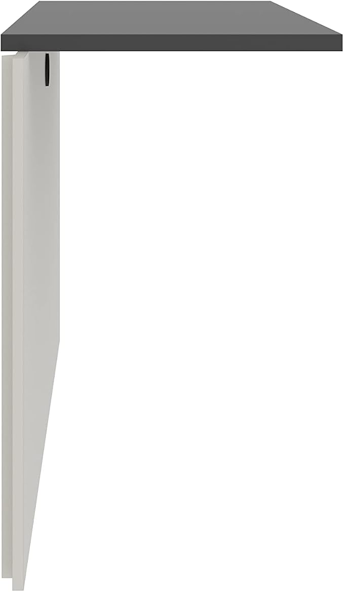 Bestar Connexion 40W Desk Bridge in Slate & Sandstone
