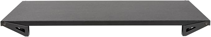 Allsop Lo Riser Monitor Stand for 32" Monitors, Extra Wide Platform, Black | Adjustable Monitor Stand for 32 Inch Screens, Ergonomic Desk Riser, Wide Platform, 30 lb Capacity, Black