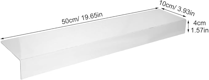 Countertop Gap Filler Board, Kitchen Sink Side Extension Board for Narrow Space, Desktop Maintenance and Home Organization, 19.7 x 3.9 Inch, White