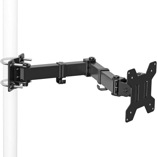 suptek Single Monitor Arm for Desk Mount Stand,Adjustable Monitor Arm for 13 to 32 inch Screen,Load Capacity 22lbs, Pole Adjustable Supports 0.8-2.4 Inch, VESA 75/100mm Black(MD6DBG)