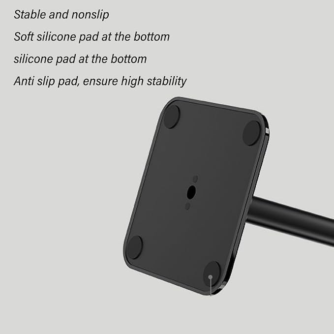 Headphone Stand with Anti-Slip Base & TPU Tray – Aluminum Alloy Holder for Gaming Headsets, Universal Fit Home Office Desk Organizer(Black)