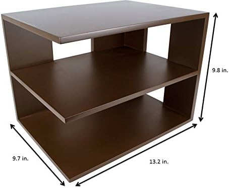 Victor Wood Corner Shelf, B1120 (Mocha Brown)