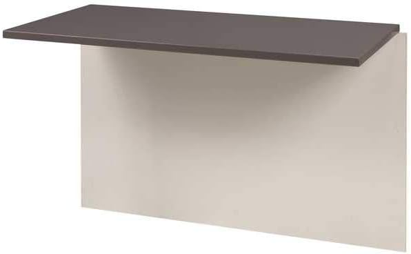 Bestar Connexion 40W Desk Bridge in Slate & Sandstone