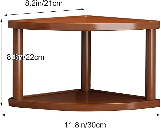 90° Corner Desktop Storage Shelves, Open Multi-Layer Storage Shelf, Strong Load-Bearing Capacity, for Office Desks, Kitchens, and As a Cup Holder(8.6in/22cm)