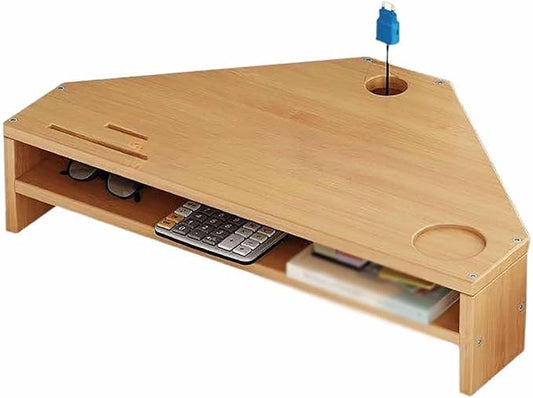 Corner Desk Organizer for Efficient Workspace Storage Stylish Corner Shelf for Desk Top Organizer with Multiple Compartments