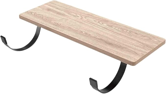 Foldable Desk Extender Tray,Foldable Ergonomics Desk Extender,Extension Side Tabledesk Extender Tray(Brown-Multi-Layer Solid Wood,75CM*24CM)