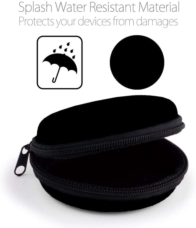 Earphone Case MAS CARNEY Headphone Earbud Hard Protective Carrying Case Bag