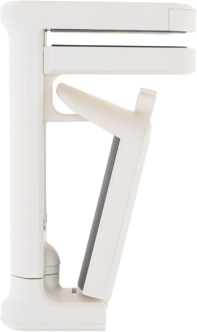 2pcs Under Desk Headphone Hanger Holder Utility Hook 360° Rotating Adjustable Clamp-on Earphone Hook Holder Mount Cable Clip Organizer Fit for PC Gaming Office Headset Hanger Gift (White)