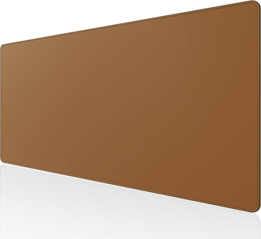 KTRIO Large Gaming Mouse Pad, Desk Mat, 31.5 x 15.7 in, Coffee Brown, XXL | Smooth Micro-Weave Surface, Artistic Pattern Design, Non-Slip Rubber Base, Durable Stitched Edges, Office & Home Use