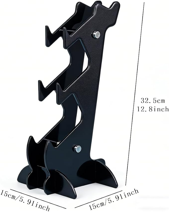3-Tier Game Controller & Headphone Stand, Black Acrylic Storage Rack, Compatible with PS5/PS4/Xbox Series X/S/Switch Pro Controllers, Desktop Organizer for Gaming Accessories