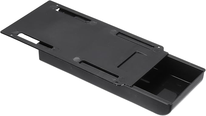 PATIKIL Under Desk Drawer Slide Out, 8.66 x 4.3" Plastic Table Storage Drawers Slide Out Storage Box for Laptop Study Desks Dining Dressing Tables Wardrobes Cabinets, Black