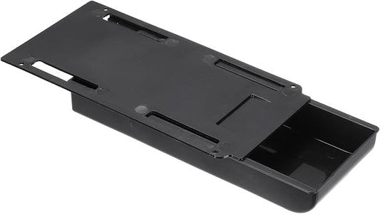 PATIKIL Under Desk Drawer Slide Out, 8.66 x 4.3" Plastic Table Storage Drawers Slide Out Storage Box for Laptop Study Desks Dining Dressing Tables Wardrobes Cabinets, Black