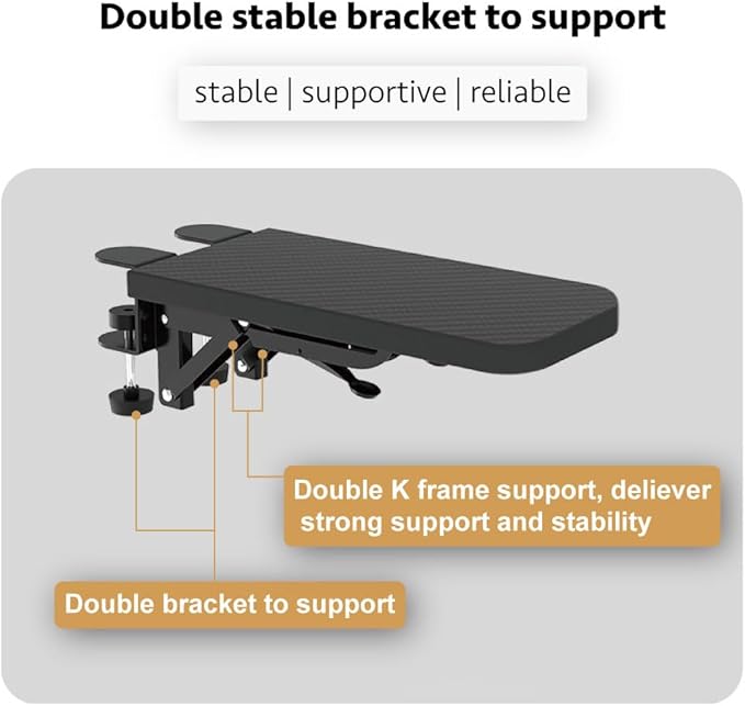 Computer Arm Rest for Desk, Suitable for Office desks, Sturdy Mouse arm Support, Computer Desk Extender, Suitable for Home and Office