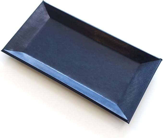 Jewelry Tray ADO-PL045, Navy | Accessory Organizer, Change Tray, Card Holder, Checkout Tray, Desk Organizer