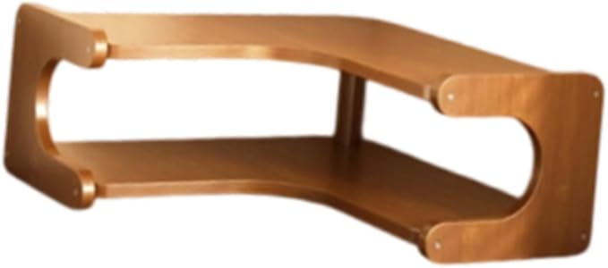 Corner Desk Organizer Desktop Corner Organizer Shelf Desk Organizer Rack Cup Organizer Rack Efficient Wooden Suitable for Kitchen Office Home, 35x35x13cm