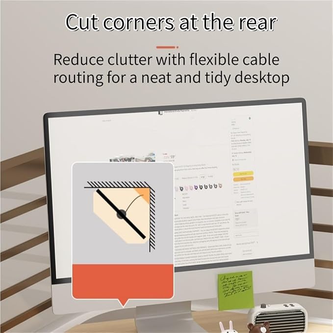 Corner Laptop Stand with Storage, Extended Monitor Stand for Desk, Multifunctional Desktop Computer Storage Shelf, Desk Organizer Rack for Office, Study(White)