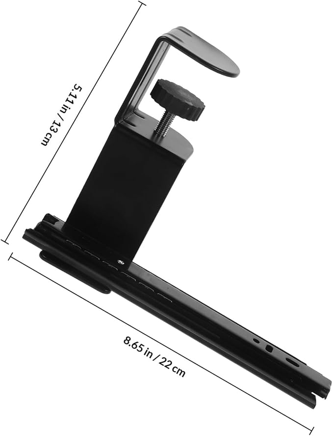 SUPVOX Desktop Extension Board Bracket with Adjustable Sliding Rails, 2pcs Computer Desk Extender Support Stand for Keyboard and Workspace Expansion, Foldable Shelf for Office and Home