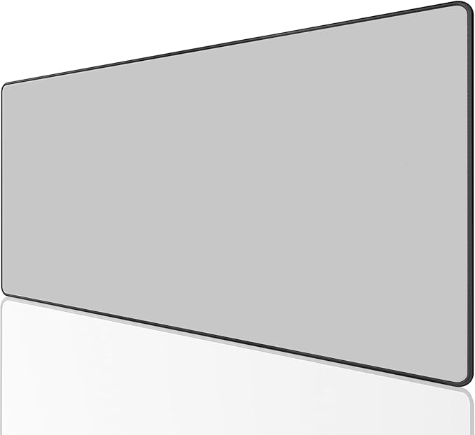KTRIO Large Gaming Mouse Pad, Desk Mat, 31.5 x 15.7 in, Silver Grey, XXL | Smooth Micro-Weave Surface, Artistic Pattern Design, Non-Slip Rubber Base, Durable Stitched Edges, Office & Home Use