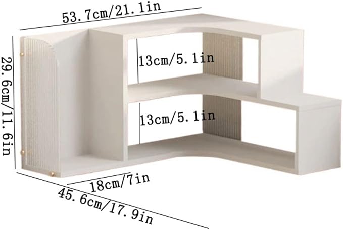 Bookcase Office Desk Corner Bookshelf Density Board Minimalist Storage Rack for Home Dormitory Organizer Shelves